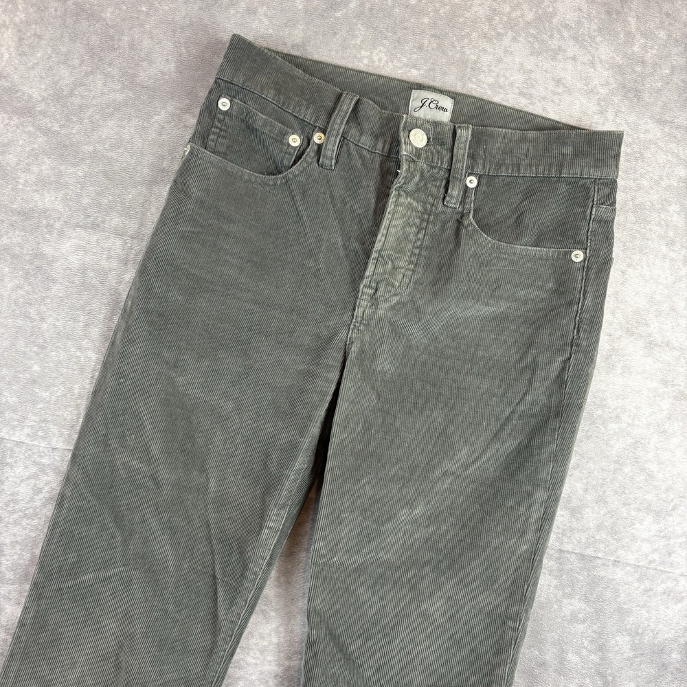 J. Crew Pants Womens 25P Gray Vintage Corduroy Preppy City Pockets